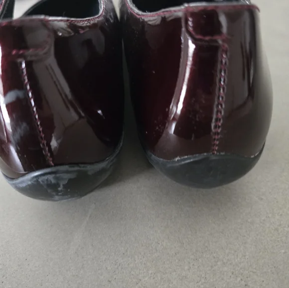 Dansko Opal Patent Mary Jane Flats in Black Cherry 38 7.5 8 - Picture 6 of 7